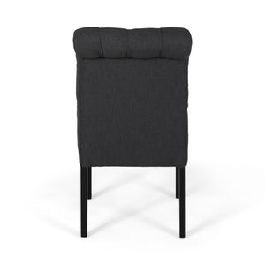 Broxton Tuft Dining Rolltop Chairs With Button Tufted Backrest (Set of 2)