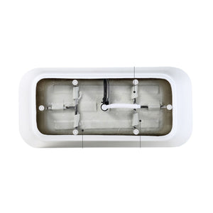 Gloss Freestanding Bathtub With Drain, Stand Alone Soaking Tub