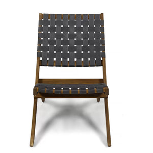 Kayla Outdoor Foldable 2 Seater Chat Set - Brown / Gray