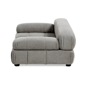 Marcel Upholstered Modern Pet Bed, Small to Medium Dog or Cat Uptown Gray Performance Velvet