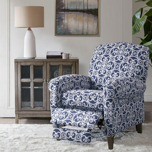 Kirby Transitional Push Back Recliner Chair