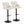 Stella - Contemporary Adjustable Barstool Stool With Swivel And Rounded T Footrest (Set of 2)