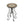 Round Ceramic Outdoor Side Table, Colorful + Black