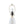 Textured Ceramic Table Lamp with Fluted Fabric Shade - White