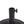 Black Rock Resin Outdoor Umbrella Base with Steel Support in Black Finish
