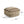 Rustic Wool and Cotton Large Pouf Handcrafted Tufted Design - Brown / Beige