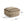 Rustic Wool And Cotton Large Pouf, Handcrafted Tufted Design - Brown / Beige