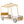 Twin Size Car Bed With Pillow, Ceiling Cloth And LED - Natural