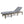 Ariana Wood Chaise Lounge with Cushion