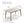 Round Corner Diagonal Leg Telescopic Table For 6 - 8 People To Meet Dining Table