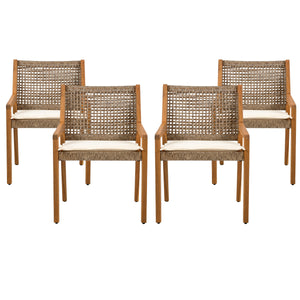 Outdoor Dining Set – Acacia Wood Stamford Table & Wicker Chairs