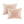Tufted Cotton Chenille Medallion Fringe Coverlet Mini Set Blush Full/Queen