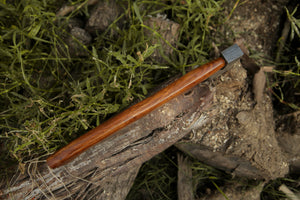 Damascus Viking Axe, Damascus Steel Axe With Leather Sheath, Darkwood Handle Axe, Viking Hatchet, Camp Axe