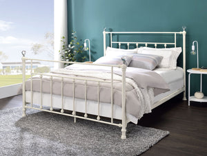 Comet White Finish Full Bed