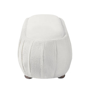 Upholstered Ottoman, Oval Shape