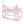 Twin Over Twin Castle Bunk Bed With Ladder - Pink