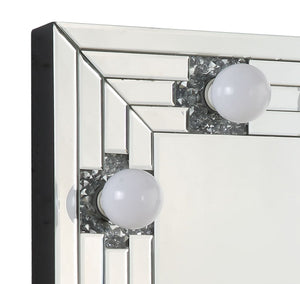 Noralie Mirrored & Faux Diamonds Accent Mirror