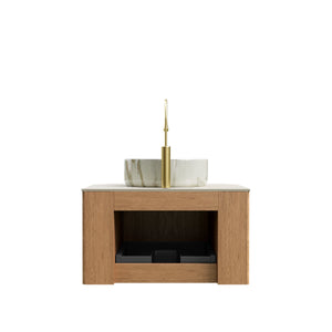 DINA 24" Bathroom Vanity With Ceramic Sink and Floating Cabinet
