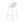 Modern Gable Outdoor Barstool Set of 2 in White