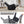 Black PU Single Motor Power Lift Recliner Chair