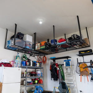 3' x 8' Faber Overhead Garage Storage with Hooks | Holds 700 lbs