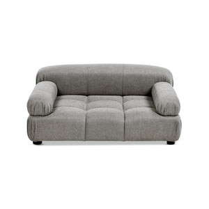 Marcel Upholstered Modern Pet Bed, Small to Medium Dog or Cat Uptown Gray Performance Velvet