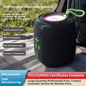 KP-859 Bluetooth Speaker Factory Direct Cross-Border Best-Seller Heavy Bass Mini Desktop Car Outdoor Portable Speaker