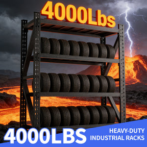 Heavy Duty Metal Adjustable Garage Shelves, 4000LBS Storage Rack