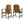 Outdoor Weather Resistant Acacia Wood Adirondack Dining Chairs (Set of 2)
