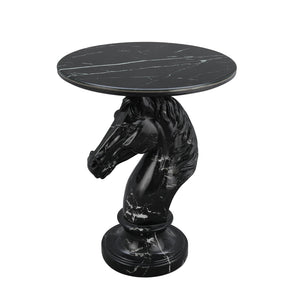 Horse Head Accent Table Animal Statue End Table