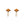 Mushroom Holiday Ornament, For Harvest Festival Fall Festival & Thanksgiving Table Decorations (Set of 2) - Beige / Orange