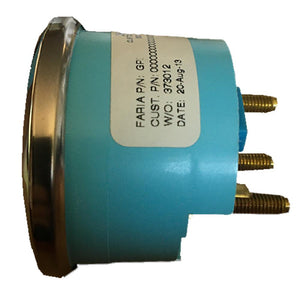 Faria Chesapeake Black 2" Fuel Level Gauge (Metric) - TRAPSKI