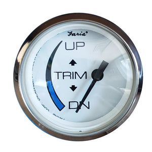 Faria Chesapeake White SS 2" Trim Gauge f/Honda Engines - TRAPSKI