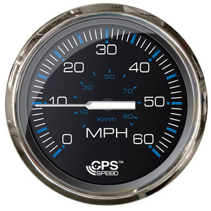 Faria Chesepeake Black 4" Studded Speedometer - 60MPH (GPS) - TRAPSKI