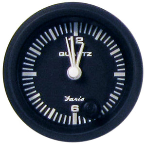 Faria Euro Black 2" Clock - Quartz (Analog) - TRAPSKI