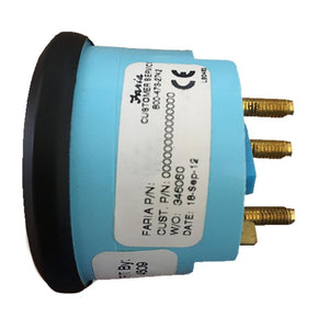 Faria Euro Black 2" Oil Pressure Gauge - Metric (5 Bar) - TRAPSKI