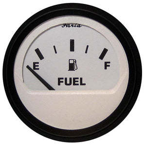 Faria Euro White 2" Fuel Level Gauge (E-1/2-F) - TRAPSKI