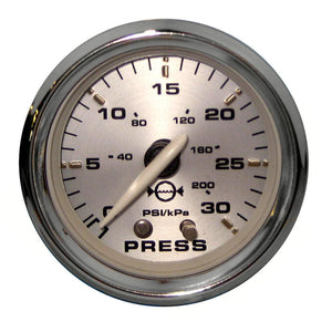 Faria Kronos 2" Water Pressure Gauge Kit - 30 PSI - TRAPSKI