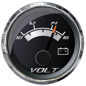 Faria Platinum 2" Voltmeter (10-16 VDC) - TRAPSKI