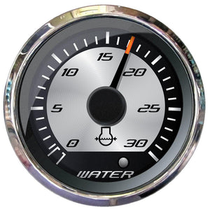 Faria Platinum 2" Water Pressure Gauge - 30 PSI - TRAPSKI