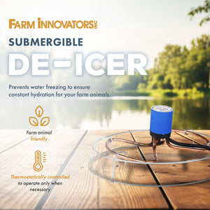 Farm Innovators H-429 1500 Watt Cast Aluminum Submergible Water Deicer (2 Pack)