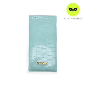 Faux Croco - Turquoise Soft Pouch - TRAPSKI