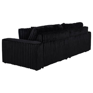 Clifford - Upholstered Dual Power Chaise Sofa - Black