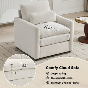 Cozy Upholstered Sofa Set For Living Room