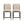 Modern Armless Counter Stool - Set of 2