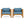 Patio Conversation Set, Outdoor Wood Conversation Seat (Set of 2)