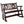 Rustic Outdoor Wood Rocking Bench Double Rocking Chair For 2 Persons With Curved Seat, Porch Rocker - Brown