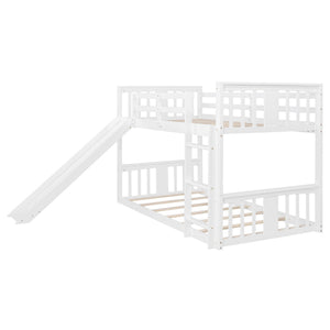 Bunk Bed With Convertible Ladder And Slide