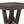 Double X Base Square Bar Table - Cappuccino