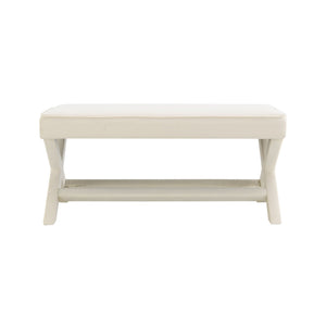 Comfort Double Bench Upholstered With X Crossed Legs